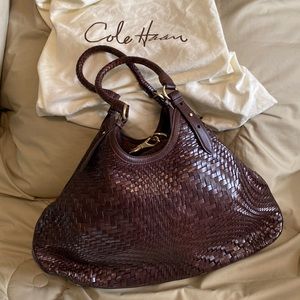 Extra Large Cole Haan Bag Brown Leather